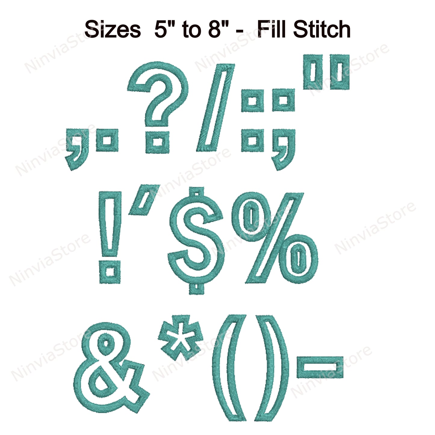 Outline Block Machine Embroidery Font, 14 sizes, 8 formats, BX Font, PE font, Monogram Alphabet Embroidery Design