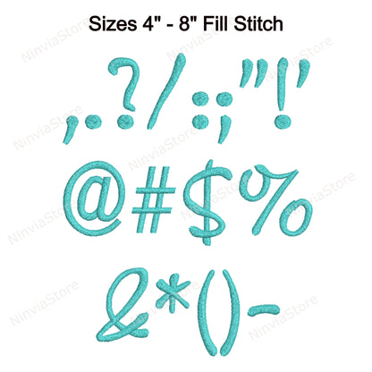 Pixie Machine Embroidery Font, 15 sizes, 8 formats, BX Font, PE font, Monogram Alphabet Embroidery Design