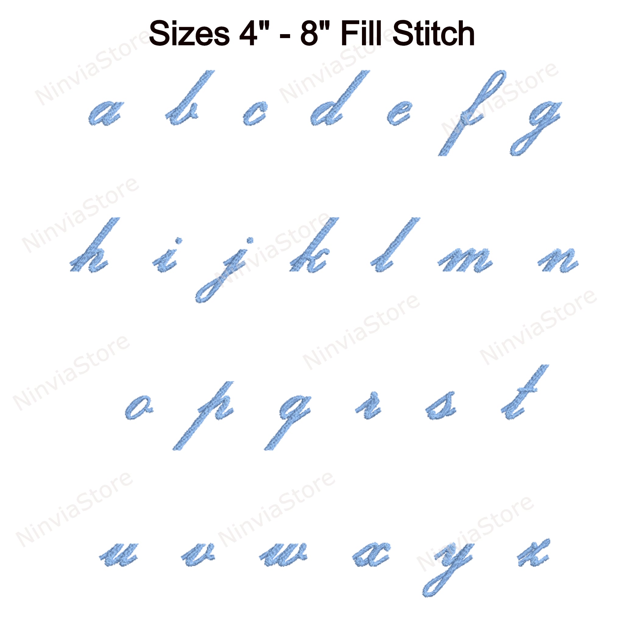Poetic Script Machine Embroidery Font, Alphabet Embroidery Designs ...