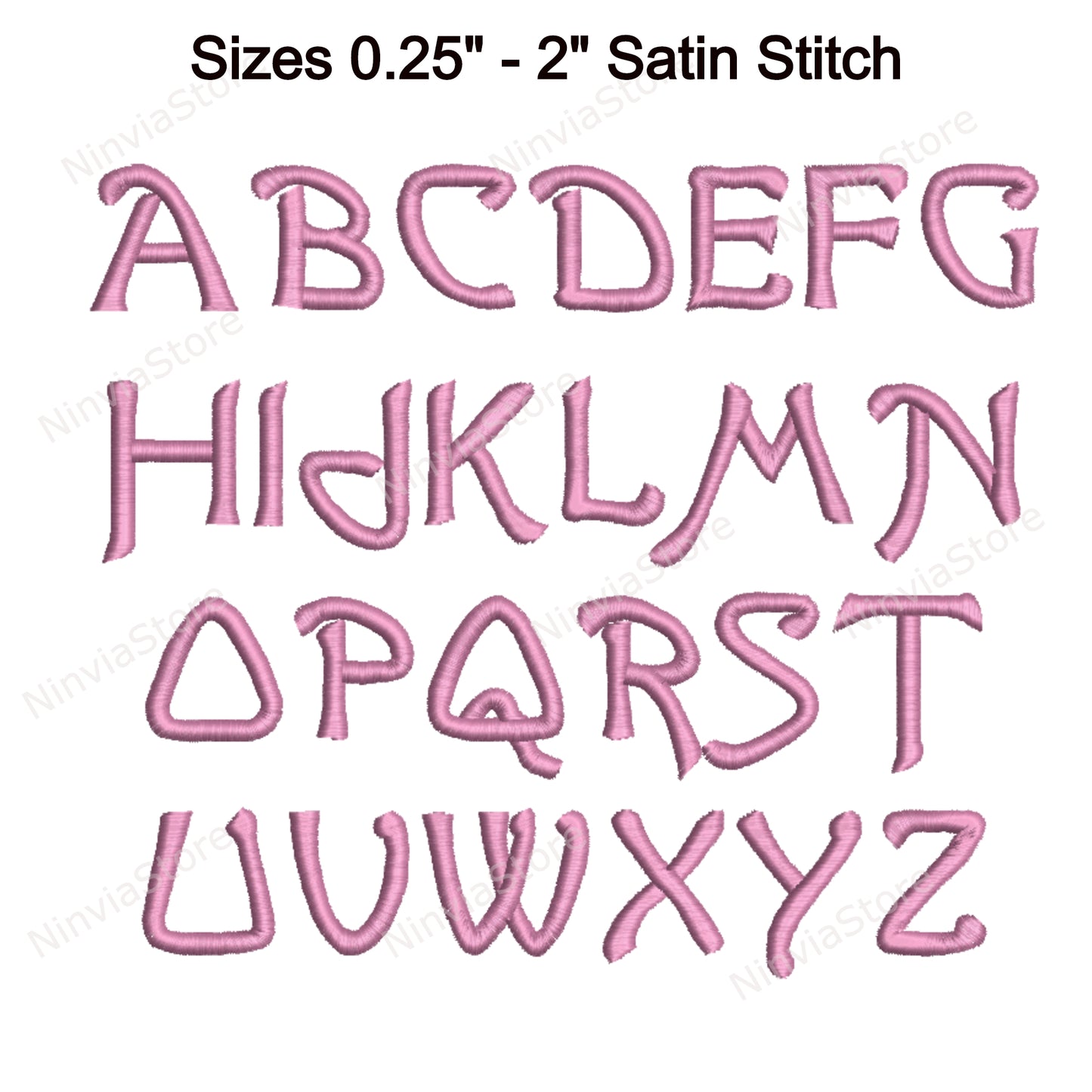 Politesse Machine Embroidery Font, 15 sizes, 8 formats, BX Font, PE font, Monogram Alphabet Embroidery Design