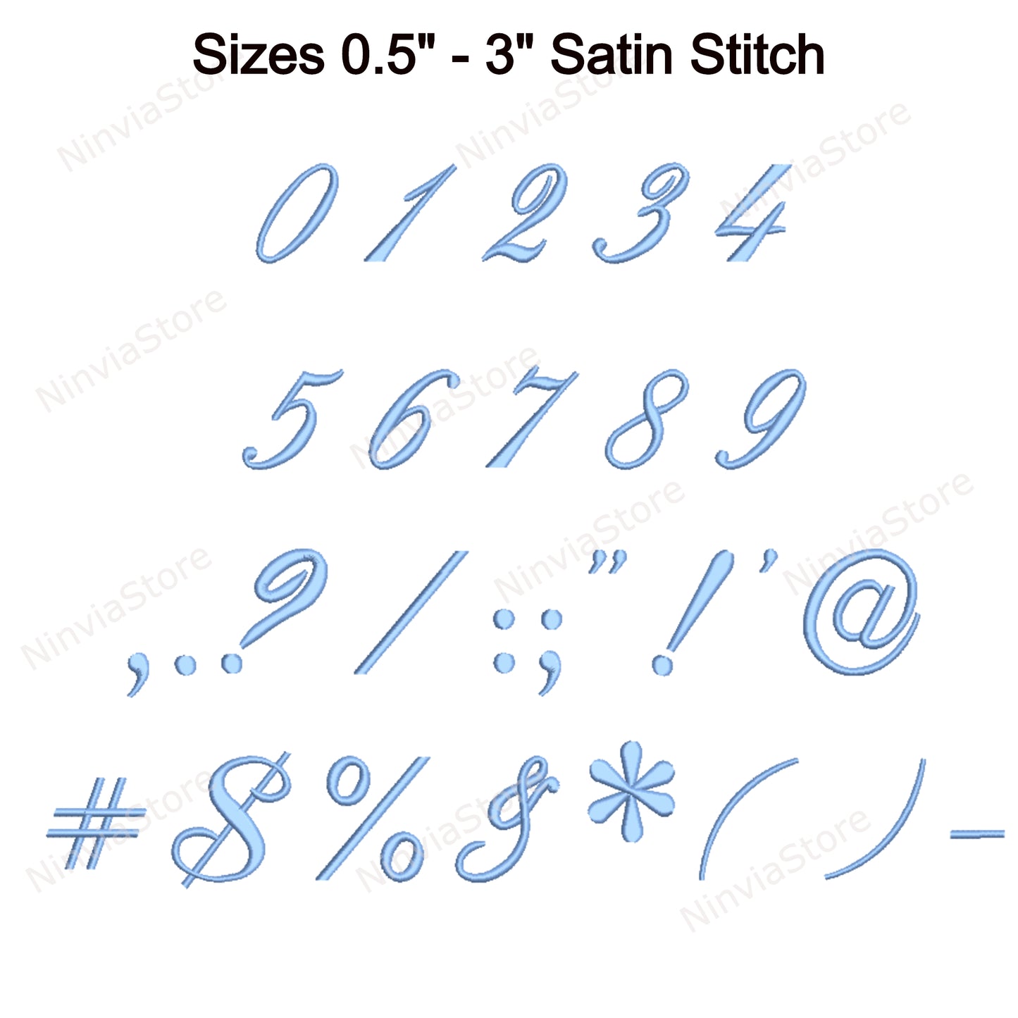 Poetic Script Machine Embroidery Font, 14 sizes, 8 formats, BX Font, PE font, Monogram Alphabet Embroidery Designs