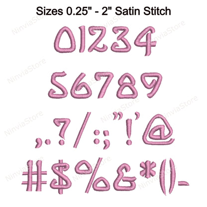 Politesse Machine Embroidery Font, 15 sizes, 8 formats, BX Font, PE font, Monogram Alphabet Embroidery Design