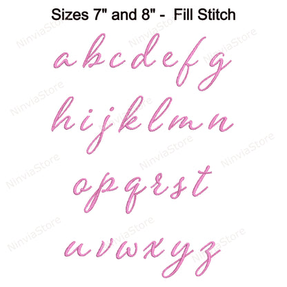 Pomander Script Machine Embroidery Font, 14 sizes, 8 formats, BX Font, PE font, Monogram Alphabet Embroidery Designs