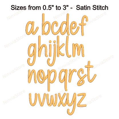 Popular Script Machine Embroidery Font, 11 sizes, 8 formats, BX Font, PE font, Monogram Alphabet Embroidery Design