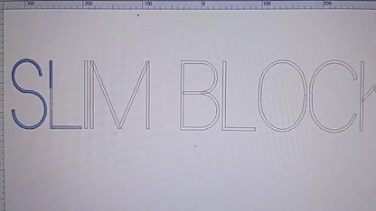 Slim Block Machine Embroidery Font, 15 sizes, 8 formats, BX Font, PE font, Monogram Alphabet Embroidery Designs