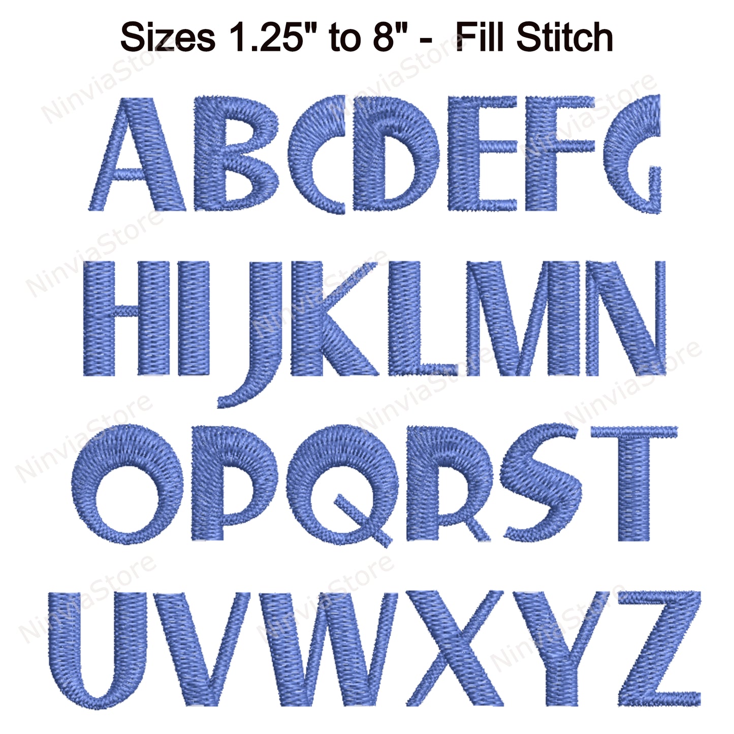 Regular Machine Embroidery Font, 15 sizes, 8 formats, BX Font, PE font, Monogram Alphabet Embroidery Designs