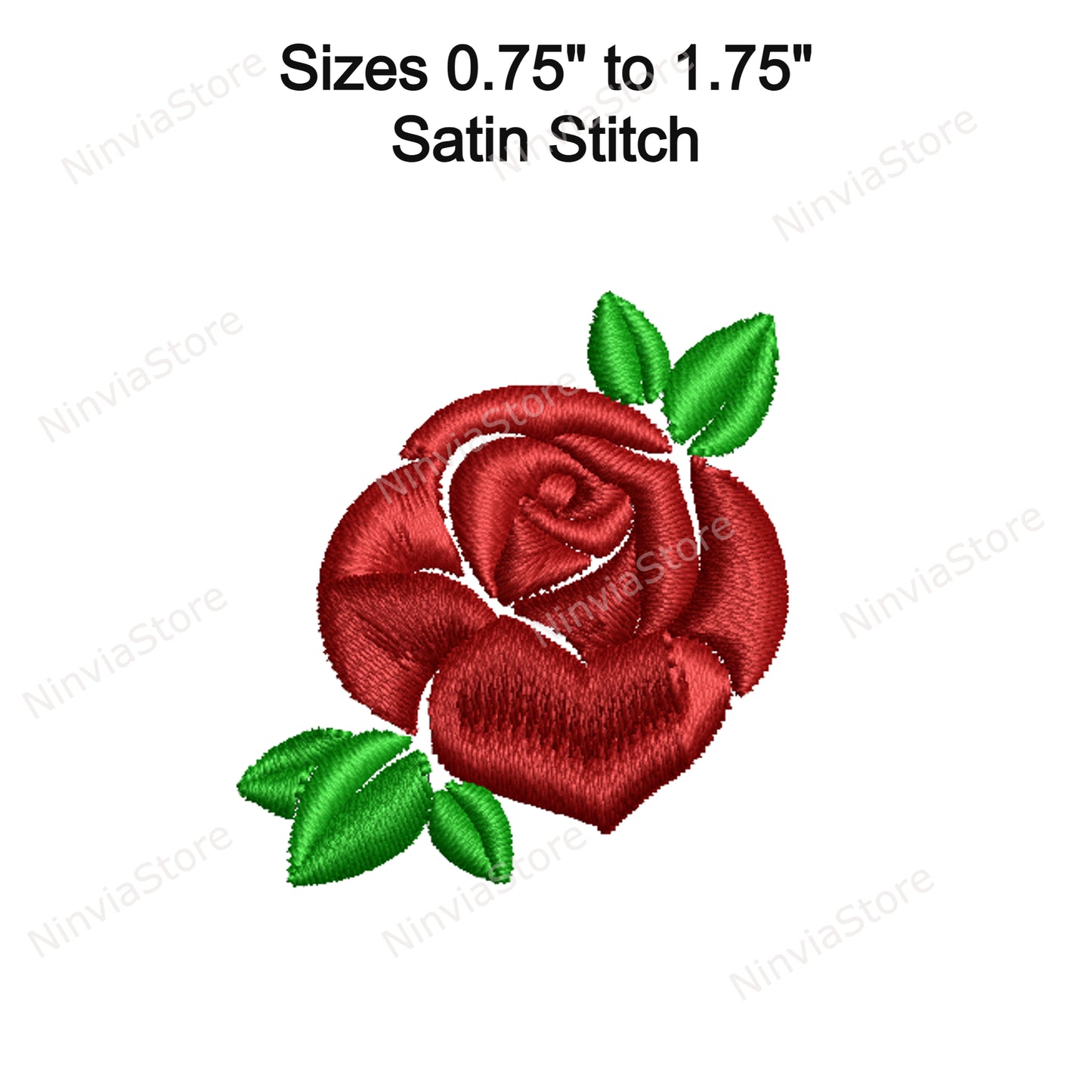 Rose Machine Embroidery Design, Rose Flower Machine Embroidery, Rose Embroidery Pattern, Flower Digital Instant Download, Floral Embroidery