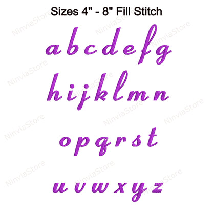 Royale Script Machine Embroidery Font, 14 sizes, 8 formats, BX Font, PE font, Monogram Alphabet Embroidery Designs