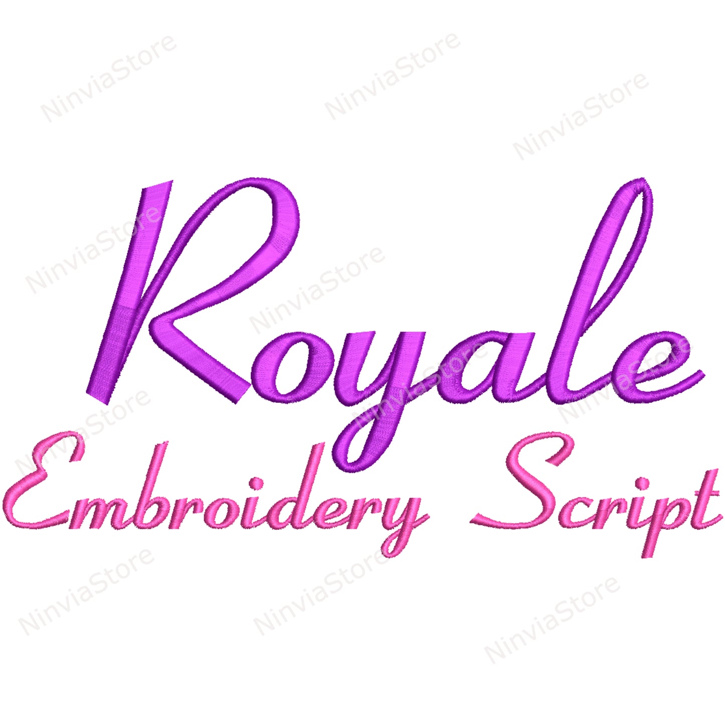 Royale Script Machine Embroidery Font, 14 sizes, 8 formats, BX Font, PE font, Monogram Alphabet Embroidery Designs