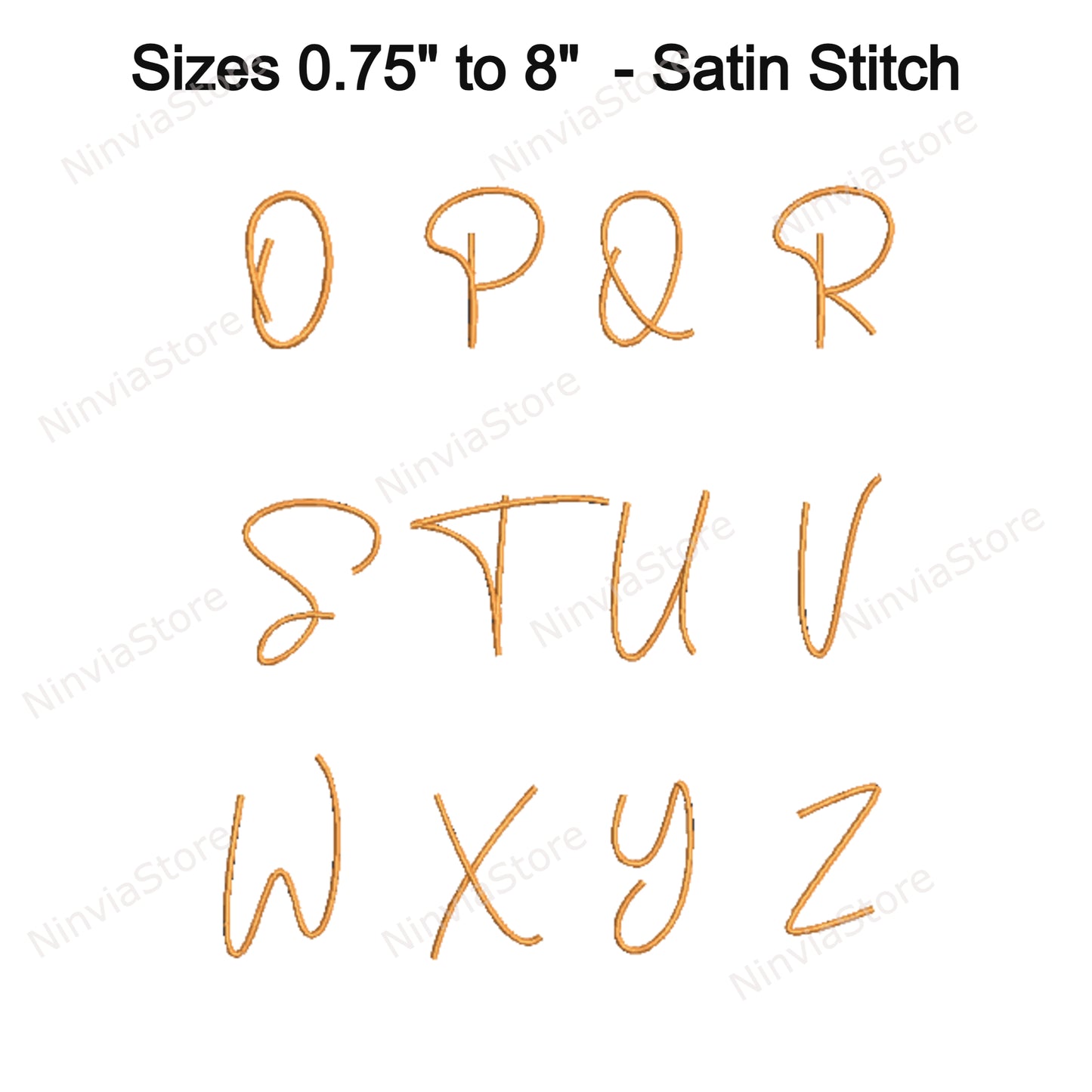 Rustic Bakery Script Machine Embroidery Font, 18 sizes, 8 formats, BX Font, PE font, Monogram Alphabet Embroidery Design
