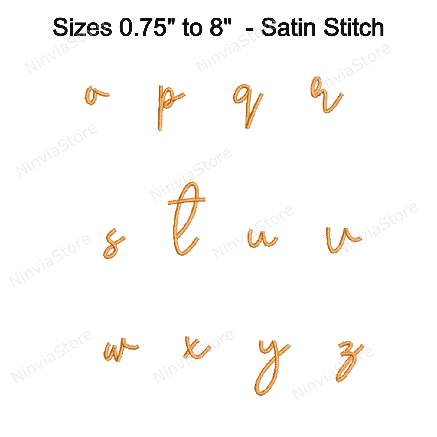 Rustic Bakery Script Machine Embroidery Font, 18 sizes, 8 formats, BX Font, PE font, Monogram Alphabet Embroidery Design