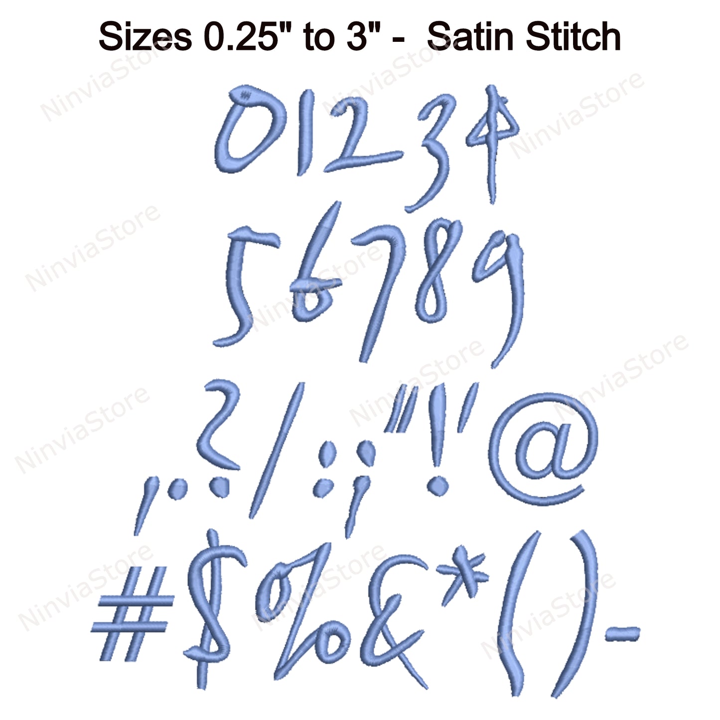 Scribble Script Machine Embroidery Font, 15 sizes, 8 formats, BX Font, PE font, Monogram Alphabet Embroidery Designs