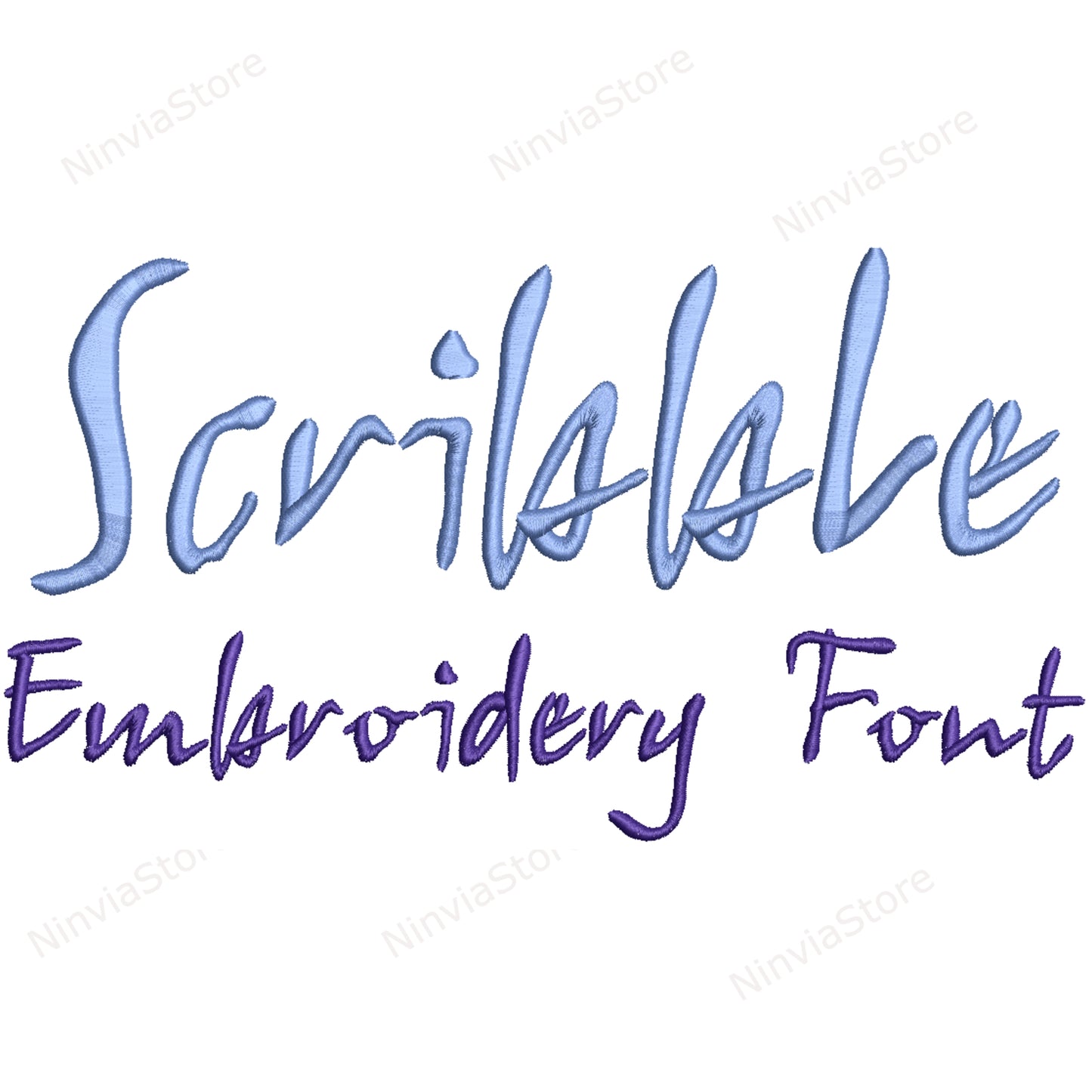 Scribble Script Machine Embroidery Font, 15 sizes, 8 formats, BX Font, PE font, Monogram Alphabet Embroidery Designs