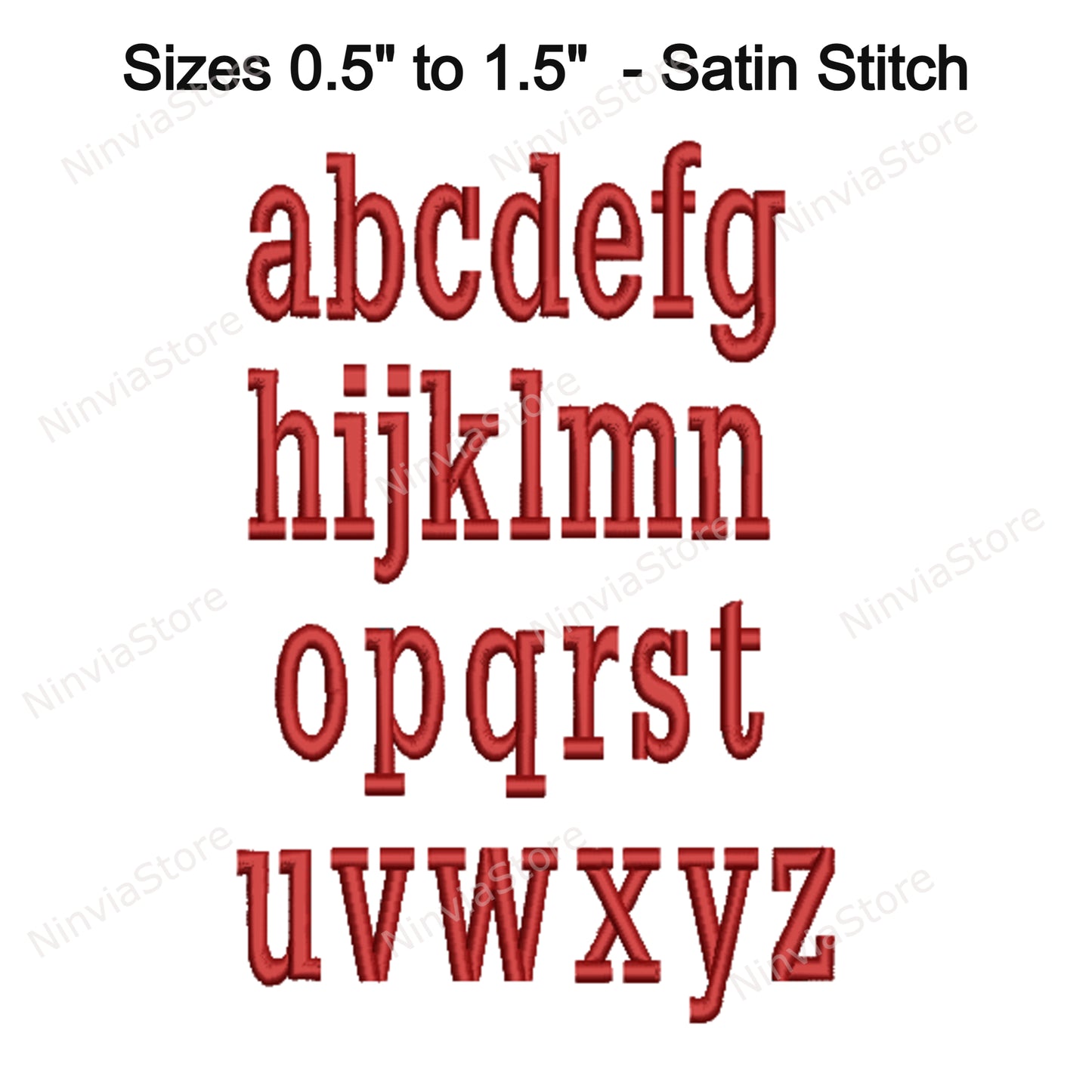 Serif Narrow Machine Embroidery Font, 15 sizes, 8 formats, BX Font, PE font, Monogram Alphabet Embroidery Design