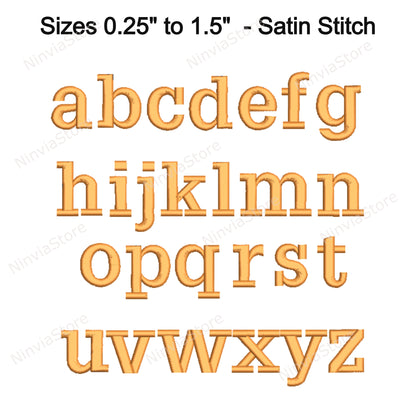 Serif Machine Embroidery Font, 16 sizes, 8 formats, BX Font, PE font, Monogram Alphabet Embroidery Design