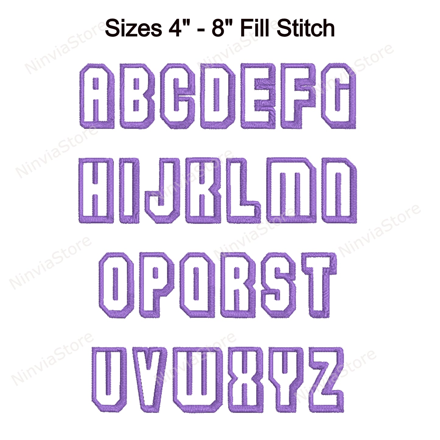 Shadow Machine Embroidery Font, 14 sizes, 8 formats, BX Font, PE font, Monogram Alphabet Embroidery Design