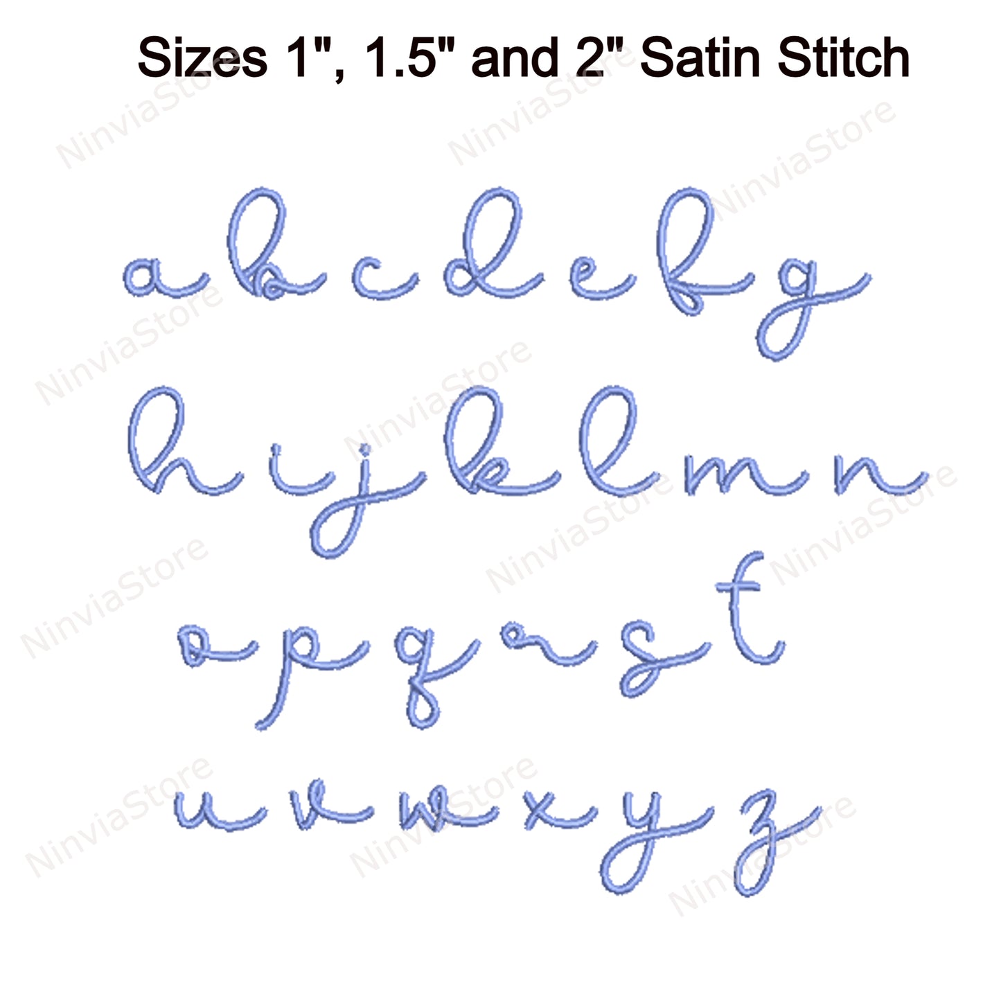 Simple Script Machine Embroidery Font, 14 sizes, 8 formats, BX Font, PE font, Monogram Alphabet Embroidery Designs