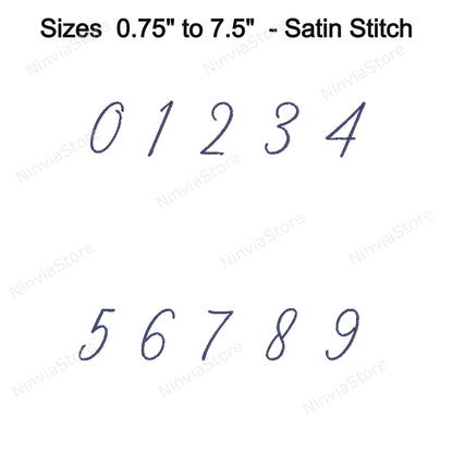 The Thinnest Signature Script Machine Embroidery Font, 17 sizes, 8 formats, BX Font, PE font, Monogram Alphabet Embroidery Design