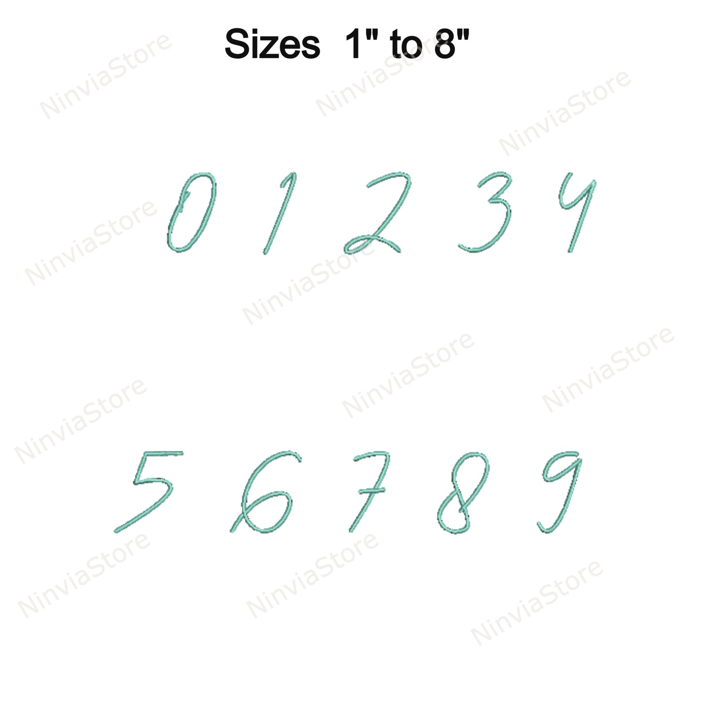 Quany Script Maschinenstickschrift, 15 Größen, 8 Formate, BX-Schriftart, PE-Schriftart, Monogramm-Alphabet-Stickmotive