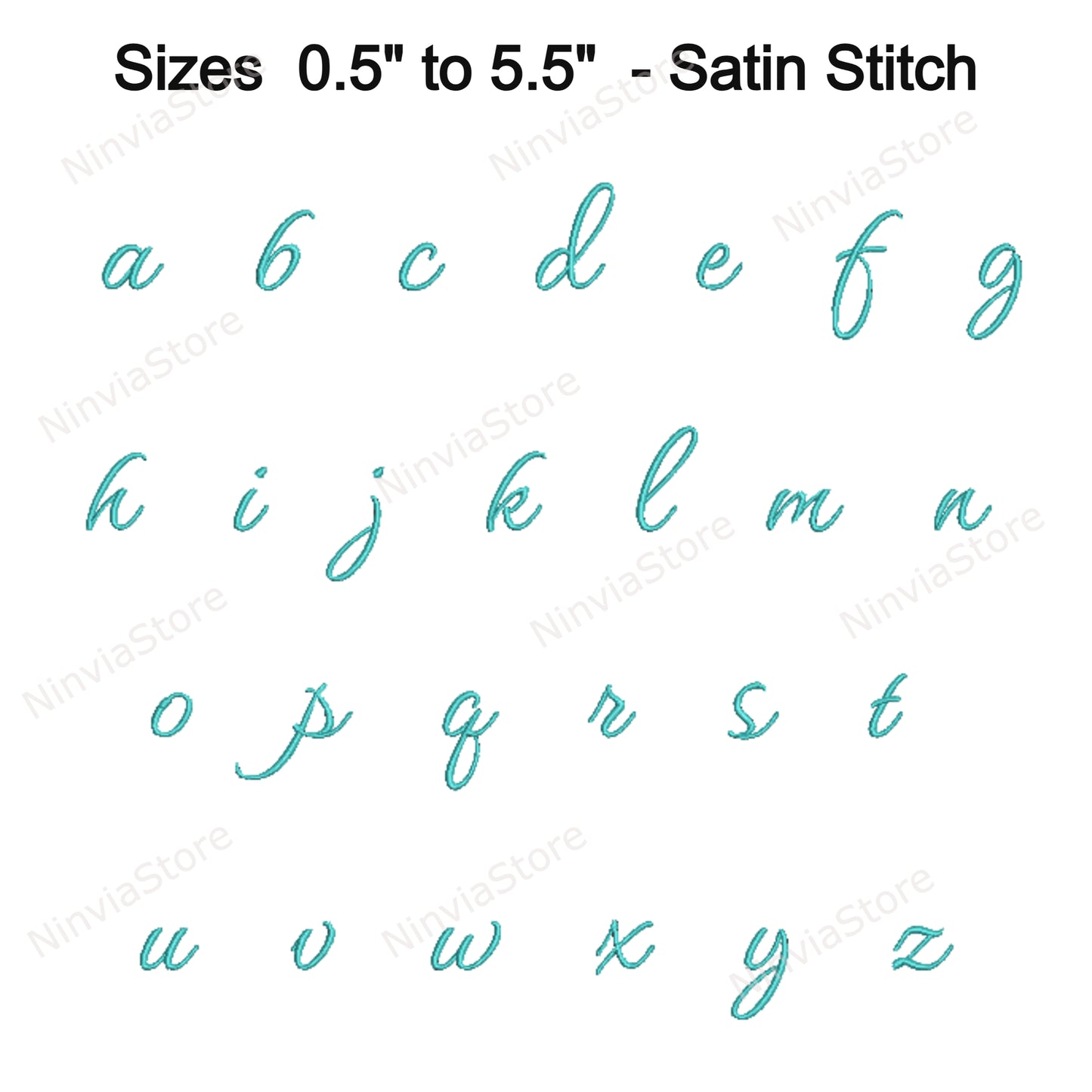 Snowfall Script Machine Embroidery Font, 17 sizes, 8 formats, BX Font, PE font, Monogram Alphabet Embroidery Design