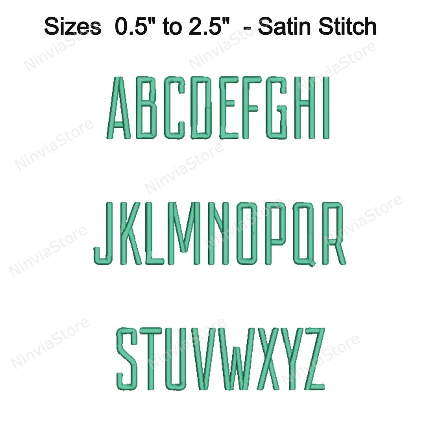 Stylish Block Machine Embroidery Font, 15 sizes, 8 formats, BX Font, PE font, Monogram Alphabet Embroidery Designs
