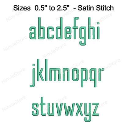 Stylish Block Machine Embroidery Font, 15 sizes, 8 formats, BX Font, PE font, Monogram Alphabet Embroidery Designs