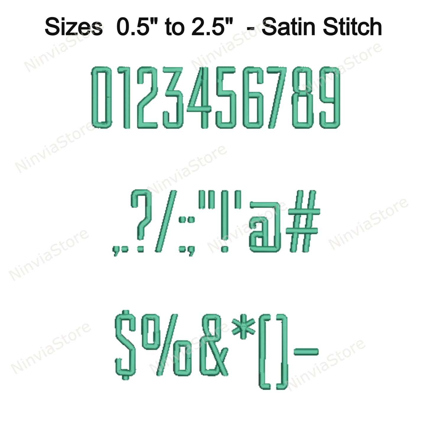 Stylish Block Machine Embroidery Font, 15 sizes, 8 formats, BX Font, PE font, Monogram Alphabet Embroidery Designs