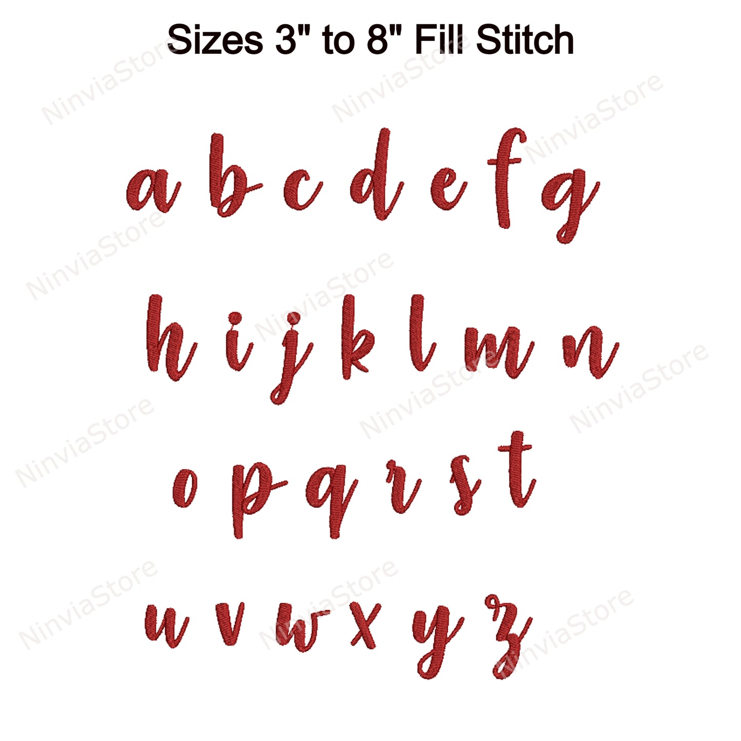 Strawberry Blossom Script Machine Embroidery Font, 14 sizes, 8 formats, BX Font, PE font, Monogram Alphabet Embroidery Designs