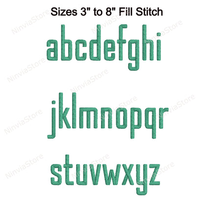Stylish Block Machine Embroidery Font, 15 sizes, 8 formats, BX Font, PE font, Monogram Alphabet Embroidery Designs