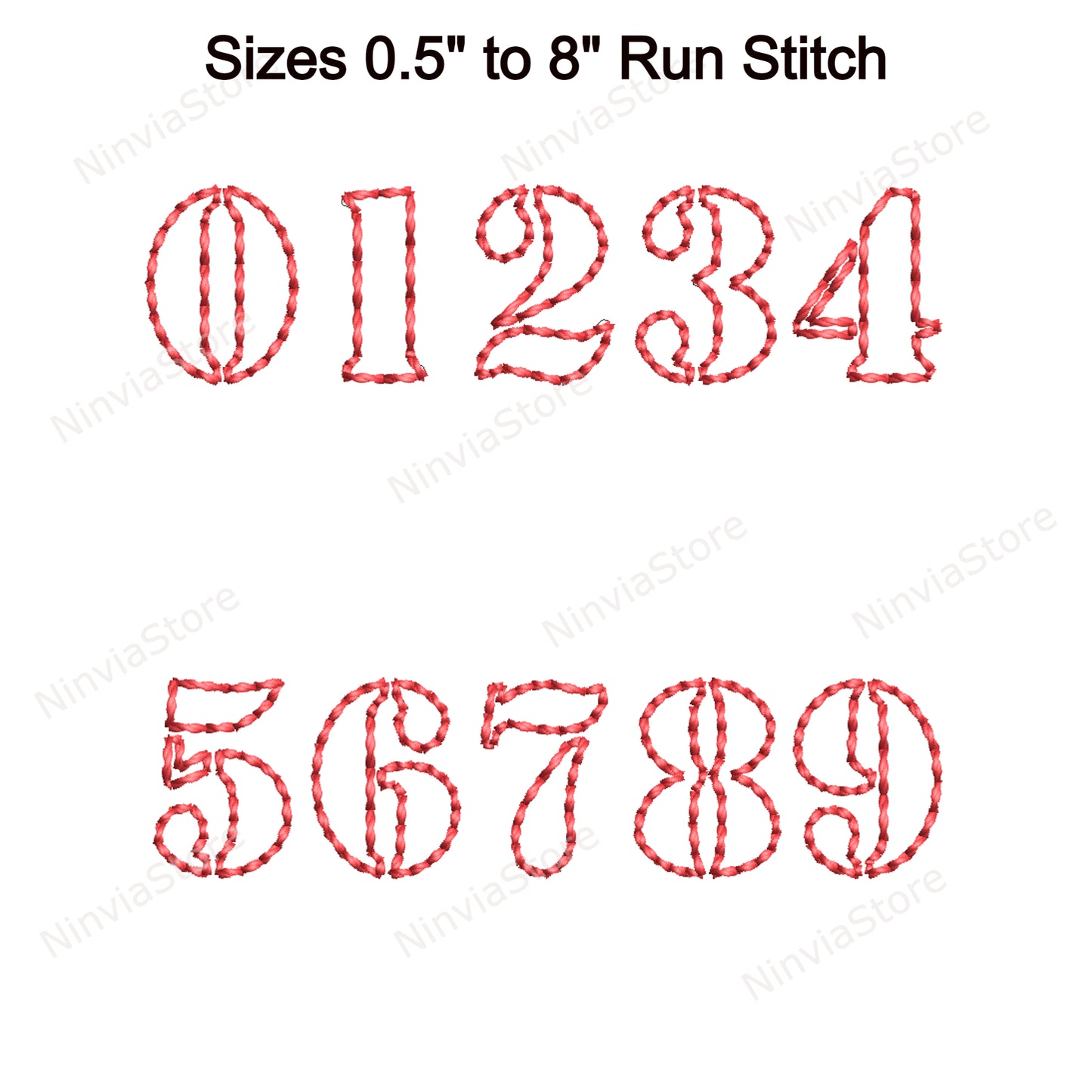 Stencil Outline Bean Stitch Machine Embroidery Font, 14 sizes, 8 formats, Run Stitch  BX Font, PE font, Monogram Alphabet Embroidery Designs