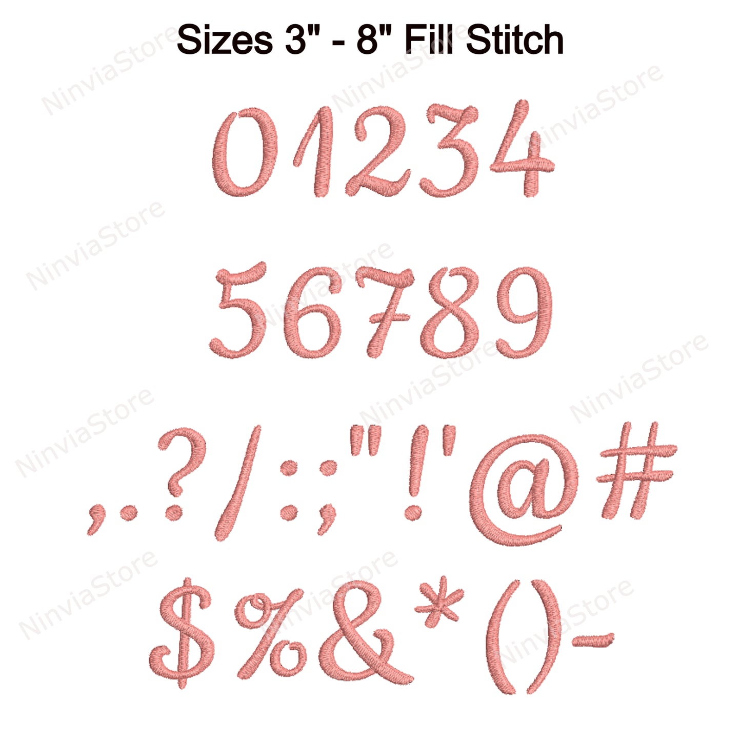 Sweet Nia Script Machine Broderie Font, 15 tailles, 8 formats, Police BX, Police PE, Monogram Alphabet Broderie Designs