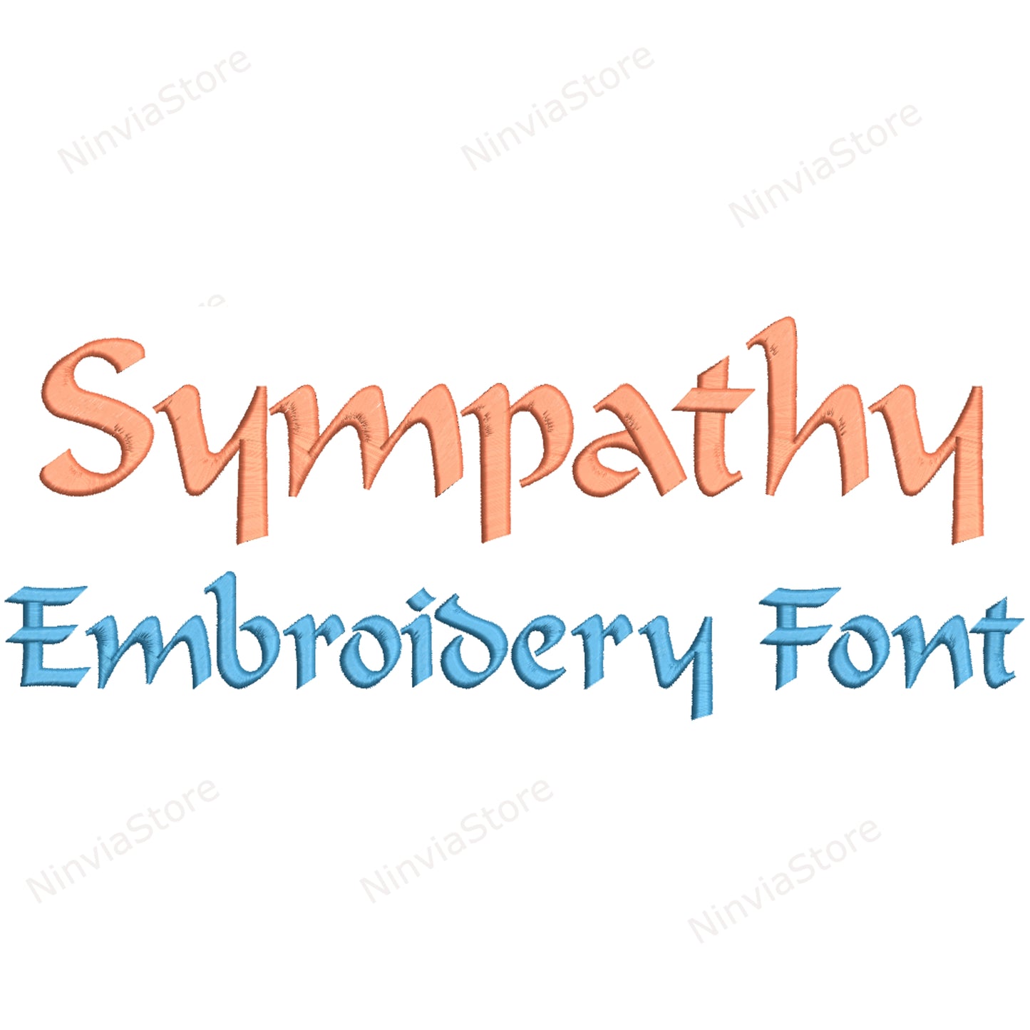 Sympathy Machine Embroidery Font, 15 sizes, 8 formats, BX Font, PE font, Monogram Alphabet Embroidery Designs