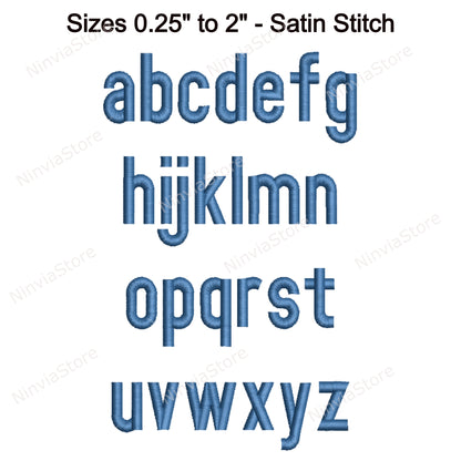 Tall Block Medium Machine Embroidery Font, 15 sizes, 8 formats, BX Font, PE font, Monogram Alphabet Embroidery Designs