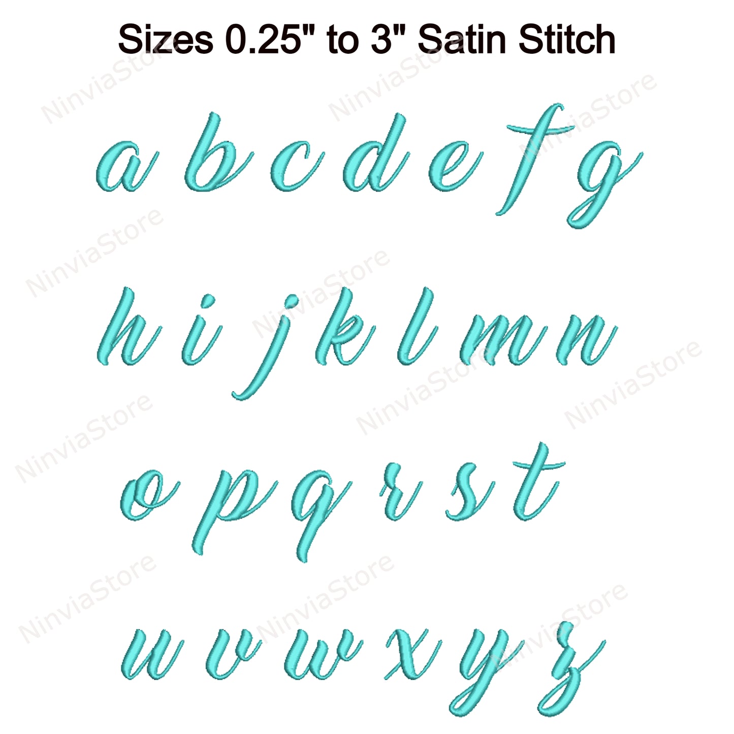 Penser à Betty Script Machine Embroidery Font, 15 tailles, 8 formats, BX Font, PE font, Monogram Alphabet Broderie Designs