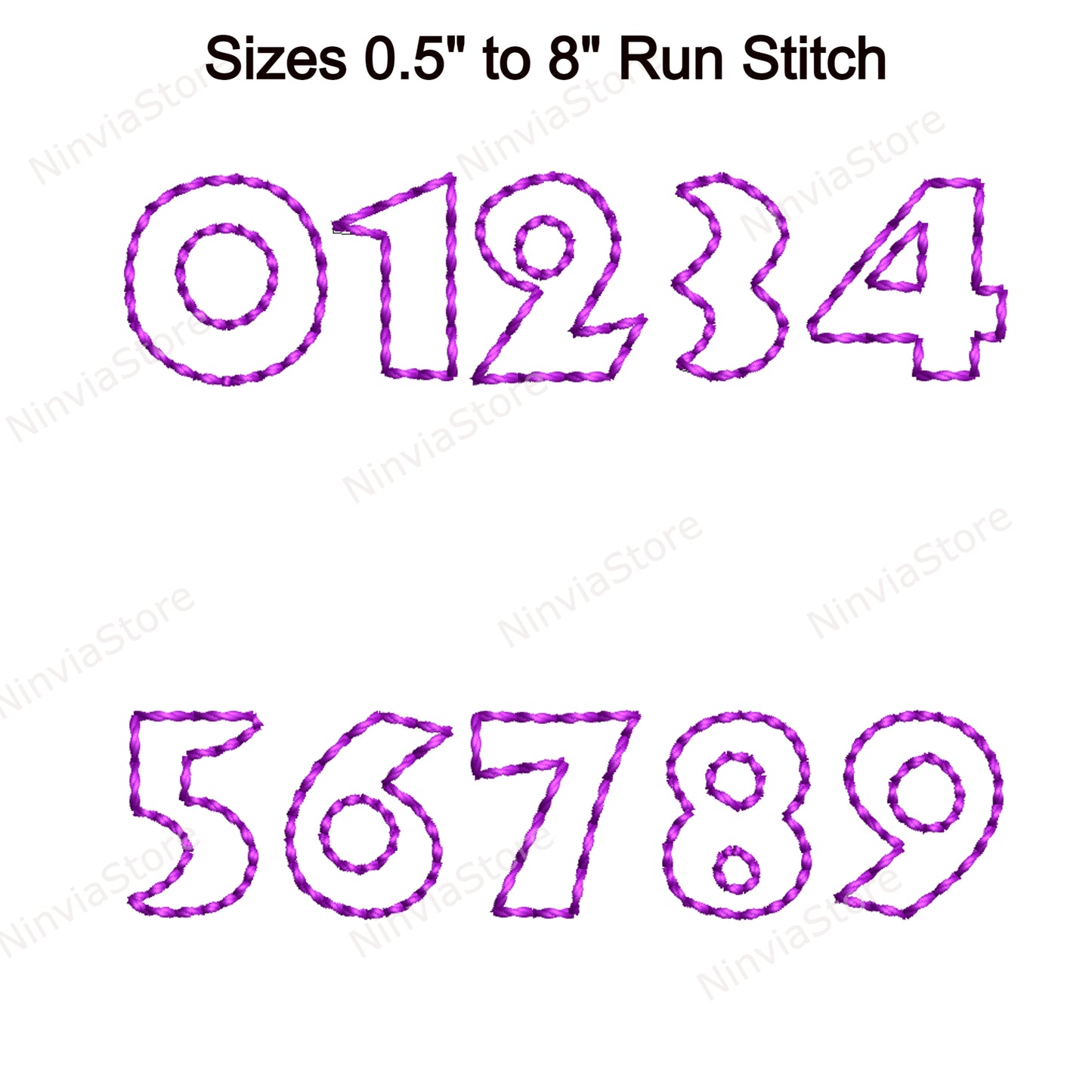 Toys Outline Bean Stitch Machine Embroidery Font, 14 sizes, 8 formats, Run Stitch  BX Font, PE font, Monogram Alphabet Embroidery Designs