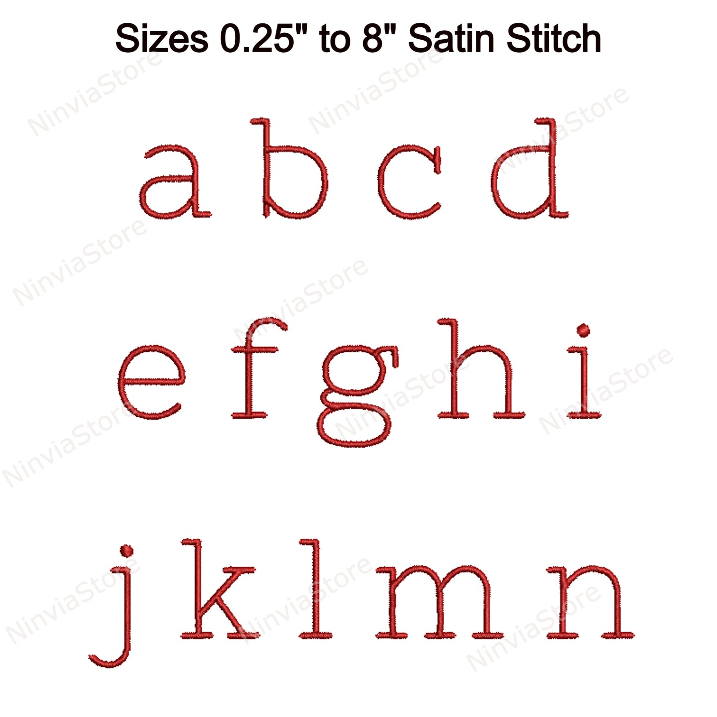 Typewriter Thin Machine Embroidery Font, 15 sizes, 8 formats, BX Font, PE font, Monogram Alphabet Embroidery Designs