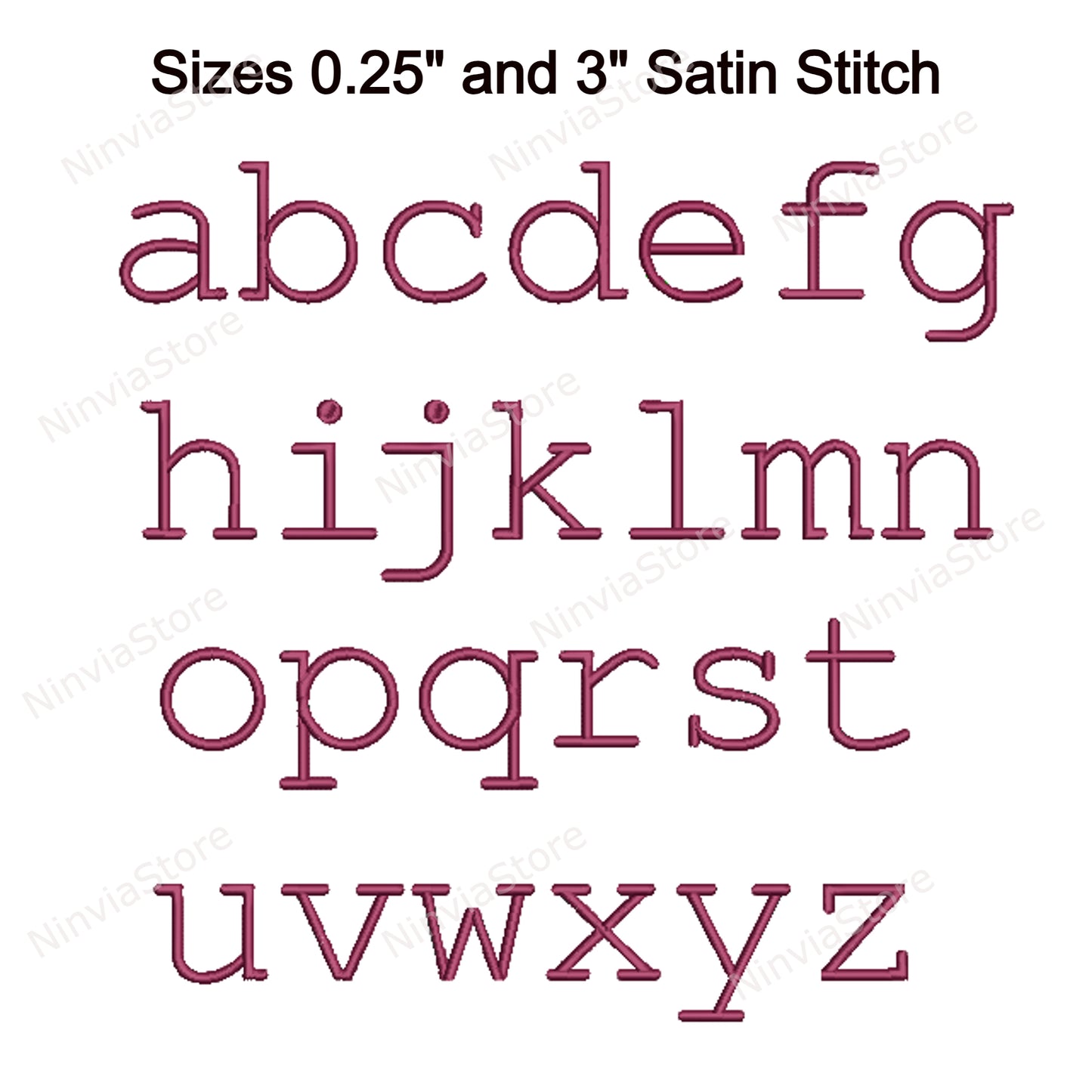 New Typewriter Machine Embroidery Font, 15 sizes, 8 formats, BX Font, PE font, Monogram Alphabet Embroidery Designs