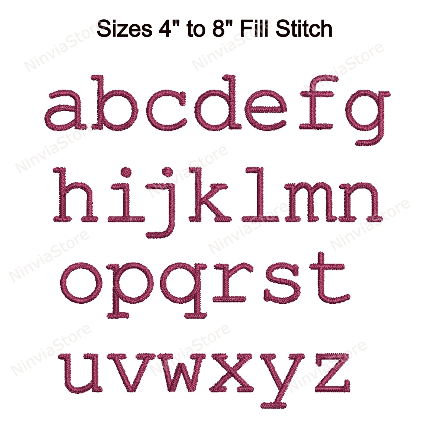 New Typewriter Machine Embroidery Font, 15 sizes, 8 formats, BX Font, PE font, Monogram Alphabet Embroidery Designs