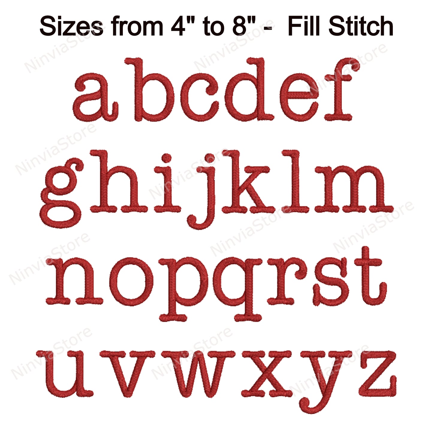 Typewriter Machine Embroidery Font, 15 sizes, 8 formats, BX Font, PE font, Monogram Alphabet Embroidery Designs