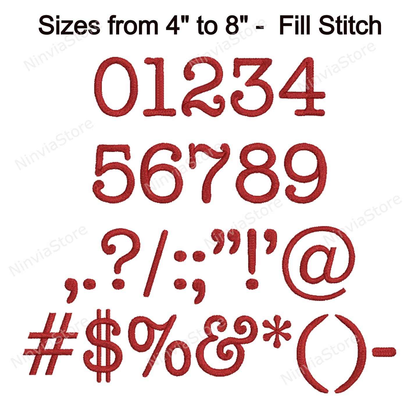 Typewriter Machine Embroidery Font, 15 sizes, 8 formats, BX Font, PE font, Monogram Alphabet Embroidery Designs