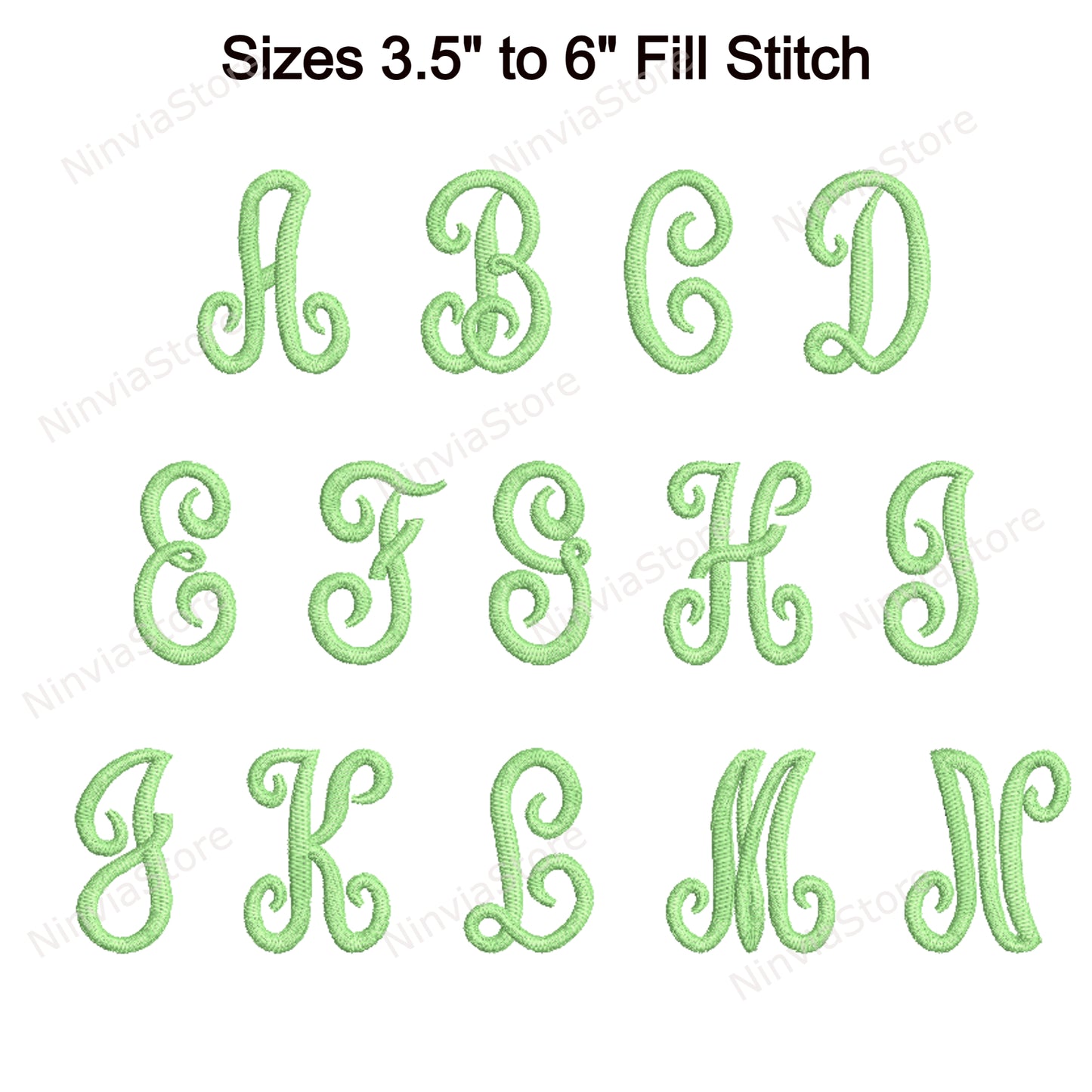 Police de broderie machine Fishtail, 15 tailles, 8 formats, police Halloween BX, police PE, motifs de broderie Monogram Alphabet