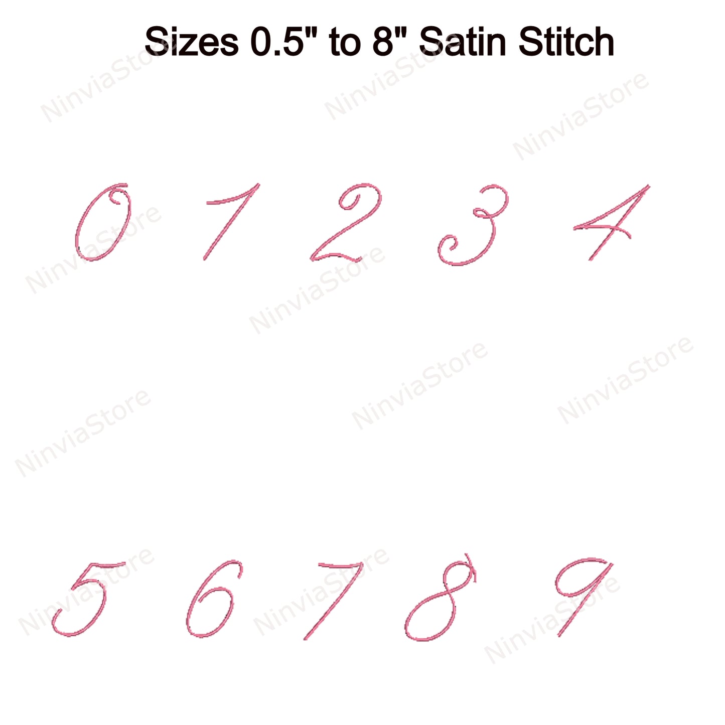 Ultra Thin Script Machine Embroidery Font, 14 sizes, 8 formats, BX Font, PE font, Monogram Alphabet Embroidery Designs