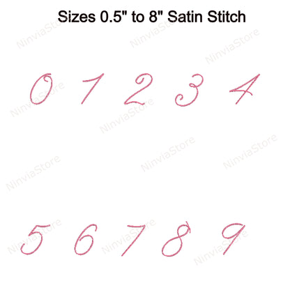 Ultra Thin Script Machine Embroidery Font, 14 sizes, 8 formats, BX Font, PE font, Monogram Alphabet Embroidery Designs