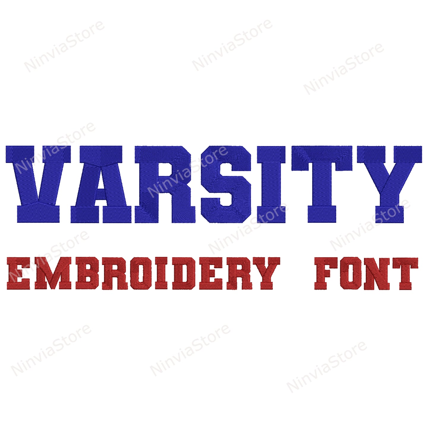 Varsity Machine Embroidery Font, BX Font, PES font, Monogram Alphabet Embroidery Designs