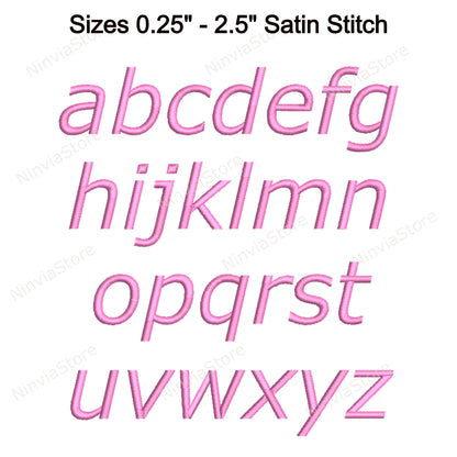 Verdana Italic Machine Broderie Font, 15 tailles, 8 formats, Police BX, Police PE, Monogram Alphabet Broderie Designs