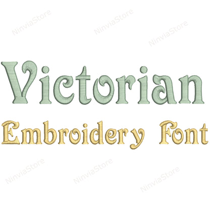 Victorian Machine Embroidery Font, 15 sizes, 8 formats, BX Font, PE font, Monogram Alphabet Embroidery Designs