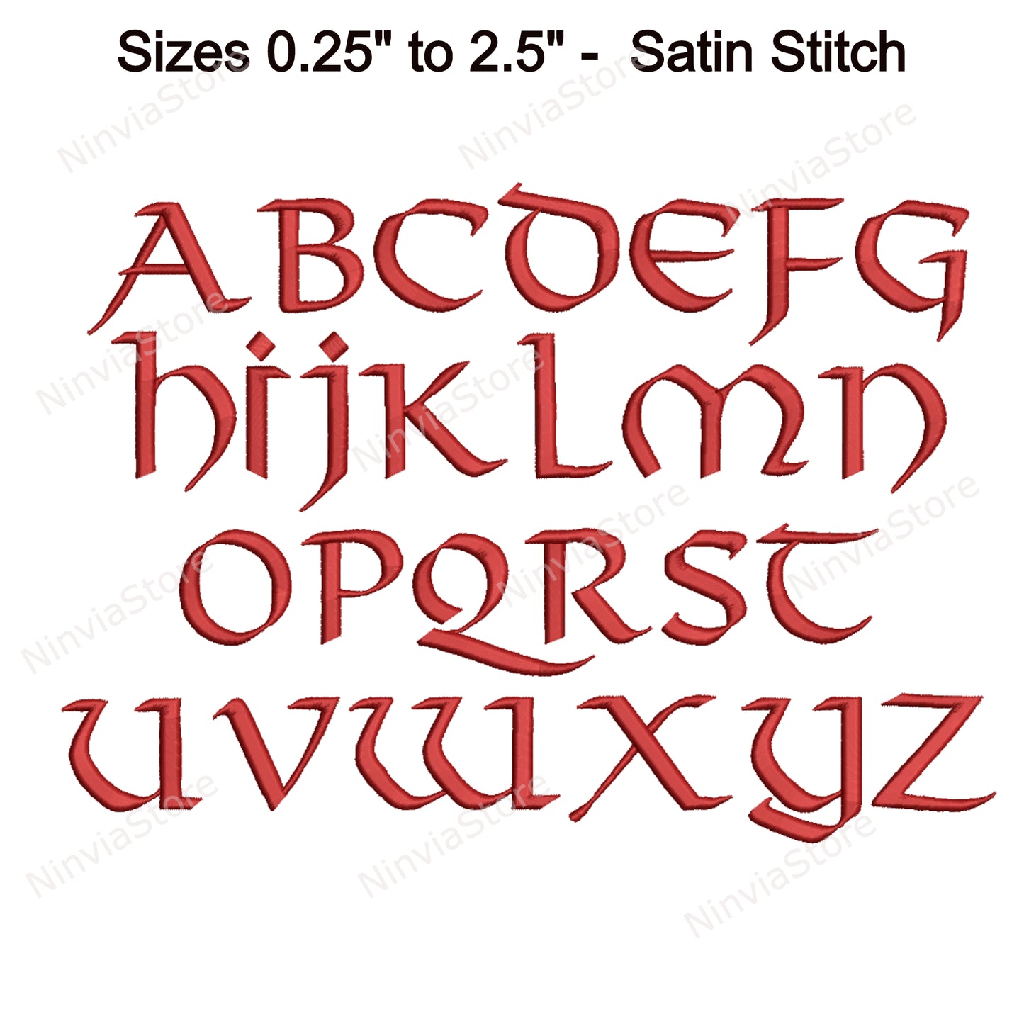 Viking Machine Embroidery Font, 15 sizes, 8 formats, BX Font, PE font, Monogram Alphabet Embroidery Design