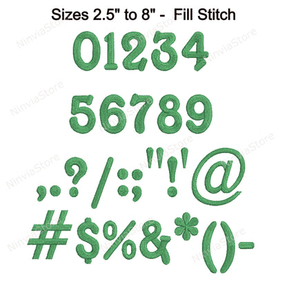 Spring Wood Machine Embroidery Font, 15 sizes, 8 formats, BX Font, PE font, Monogram Alphabet Embroidery Designs