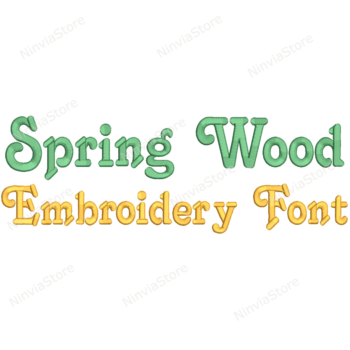 Spring Wood Machine Embroidery Font, 15 sizes, 8 formats, BX Font, PE font, Monogram Alphabet Embroidery Designs