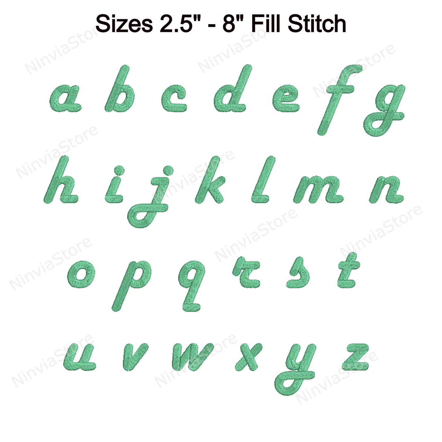 Walby Script Machine Embroidery Font, 15 sizes, 8 formats, BX Font, PE font, Monogram Alphabet Embroidery Designs